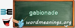 WordMeaning blackboard for gabionade